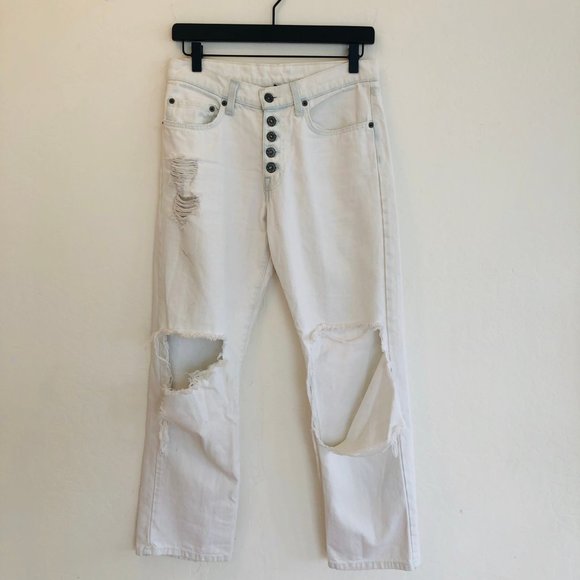 Carmar White Distressed Jeans - Picture 8 of 15